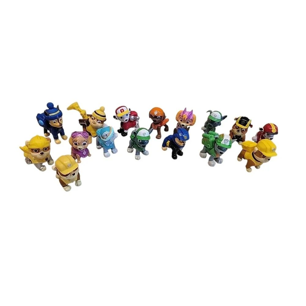 Paw Patrol Mini Action Figures Cake Toppers Mixed lot of 16